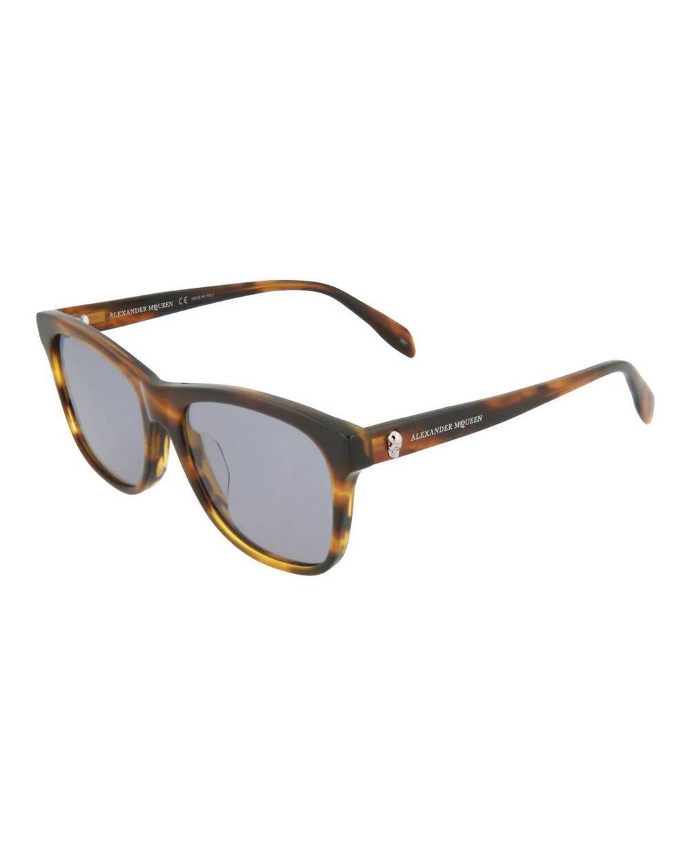 NEW ALEXANDER MCQUEEN women's square-frame acetate sunglasses in black